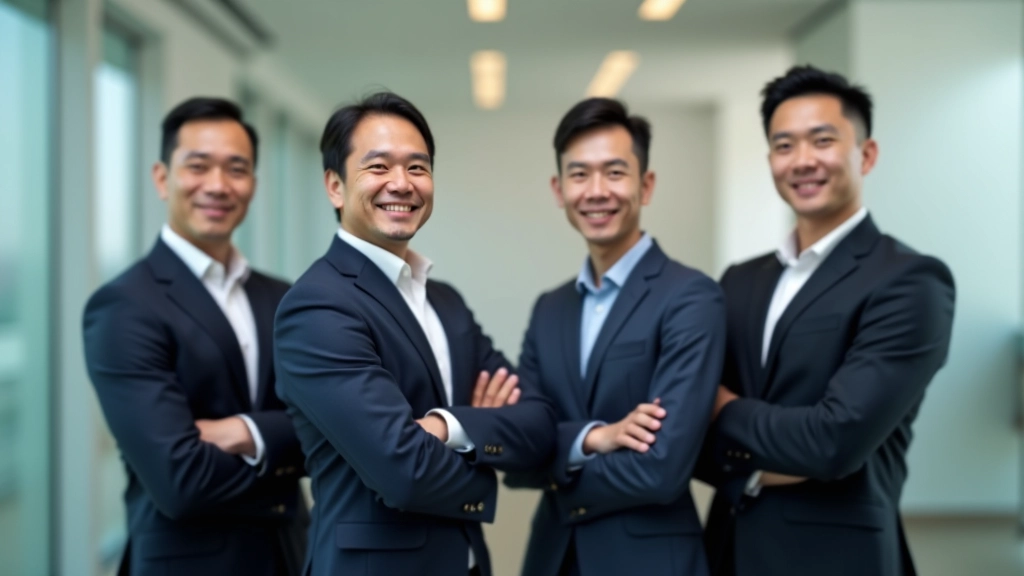 Diverse team of professionals in modern office setting